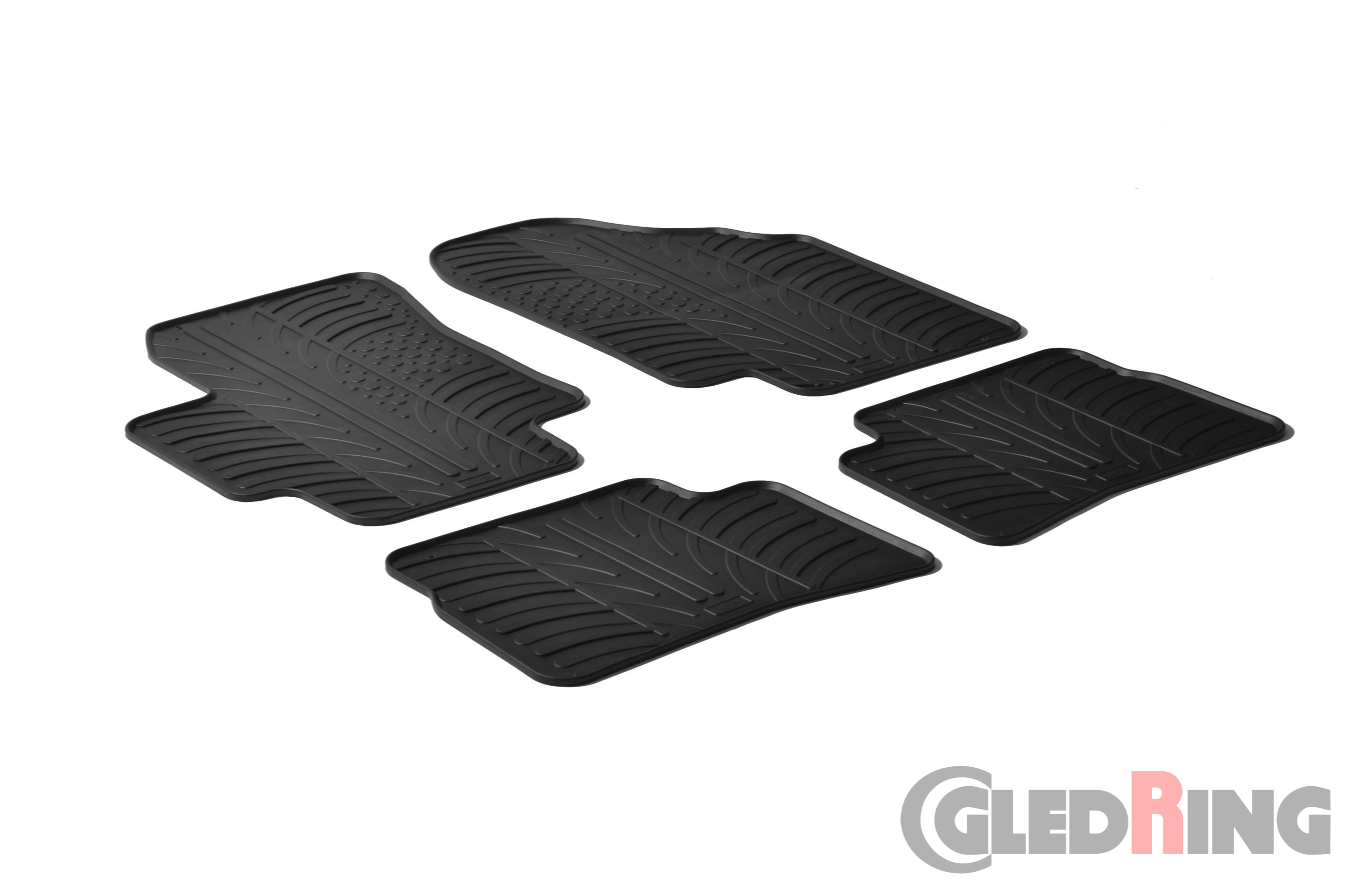 Original Gledring Passform Fußmatten Gummimatten 4 Tlg. - Kia Rio 2005-2010